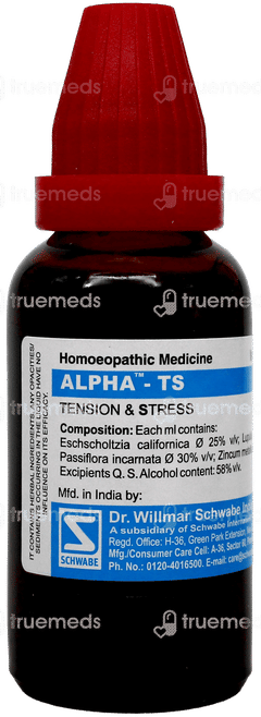 Dr Willmar Schwabe Alpha Ts Drops 30Ml